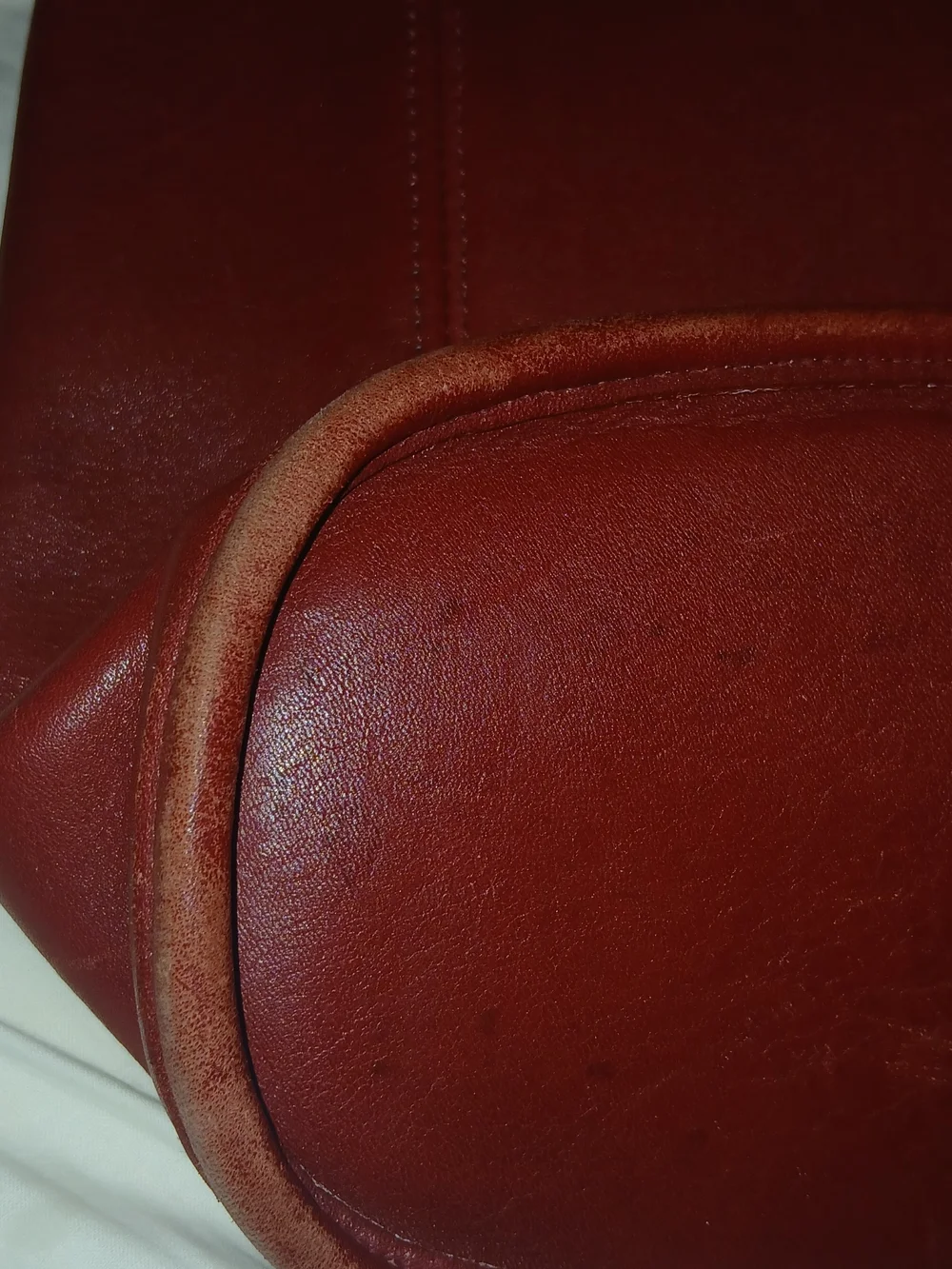Vintage Coach Leather Shoulder Bag in Red